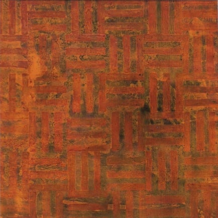 Gedanken zum Ornament I • 1996 34 × 34 cm • Öl auf Papier