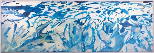 Fragments II Acryl auf Leinwand 100 x 300 cm Berlin